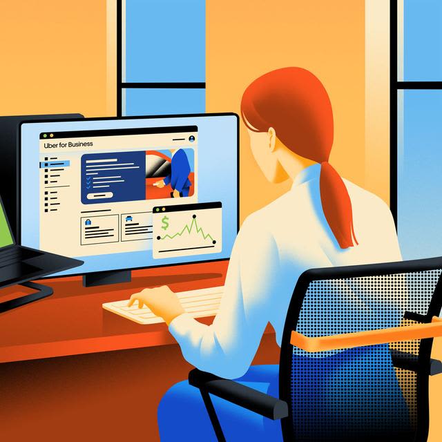 Illustration of a business mobility dashboard